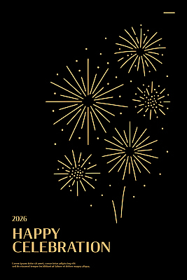 감정 컬러 다수 컨셉 놀이 사람 이벤트 연도 오브젝트 파일형식 벡터 불꽃놀이 축제 기념일 2026년 디자인 화려 하늘 금색 기념 즐거움 여러명 모임 축하 공연 분위기 장식 특별함 기념품 일러스트 국내일러스트 AI파일