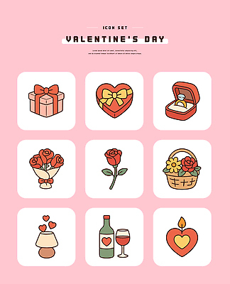 모양 식물 꽃 감정 컨셉 데이이벤트 카드_감사 이벤트 파일형식 벡터 발렌타인데이 하트 선물 장미 사랑 디자인 기념일 상징 초대장 축하 AI파일 일러스트 국내일러스트