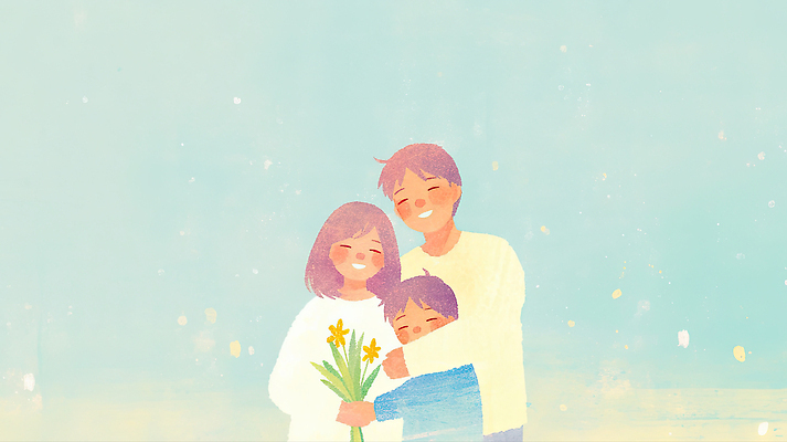 JPG 부부 꽃 행복 어린이 컬러 포즈 일러스트 가족 자연 함께함 따뜻함 사랑 웃음 그래픽 마을 정원 시간 소통 보살핌 국내일러스트 AI일러스트 AI콘텐츠 식물 커플 감정 컨셉 관계 표정 사람 생태계 파일형식