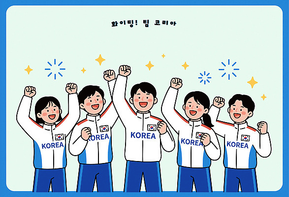 행복 스포츠 일러스트 응원 동계올림픽 한국 미소 경기 여러명 친구 축제 힘 기도 우승 그룹 즐거움 열정 참여 국내일러스트 AI파일 감정 아시아 다수 올림픽 관계 표정 사람 최고 파일형식 벡터
