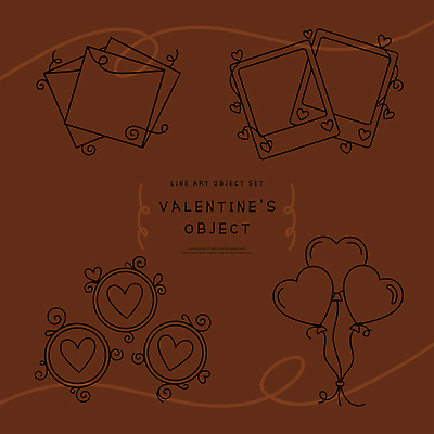 모양 감정 선 컨셉 관계 데이이벤트 미술 이벤트 파일형식 벡터 발렌타인데이 선물 장식 하트 프레임 풍선 디자인 아이디어 사랑 기념일 축제 커플 그림 스케치 AI파일 일러스트 국내일러스트 라인아트