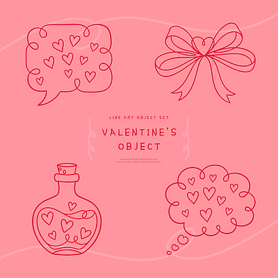 모양 감정 선 컬러 컨셉 관계 데이이벤트 이벤트 파일형식 벡터 발렌타인데이 하트 말풍선 선물 리본 사랑 아이템 디자인 심플 그림 커플 기념일 소통 표현 마음 장식 분홍색 AI파일 일러스트 국내일러스트 라인아트