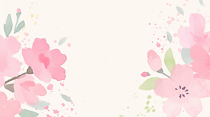 JPG 디자인 꽃 아시아 예술 분홍색 컬러 백그라운드 잎 일러스트 자연 수채화 미술 장식 컬러풀 봄 벚꽃 표현 그림 부드러움 창작 스타일 국내일러스트 AI일러스트 AI콘텐츠 식물 계절 나라 문화예술 감각 생태계 파일형식