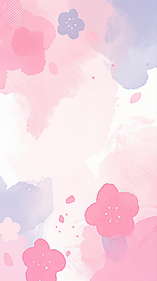 JPG 모양 디자인 꽃 예술 분홍색 컬러 백그라운드 패턴 일러스트 자연 수채화 파란색 봄 벚꽃 그림 심플 부드러움 감성 창의성 스타일 국내일러스트 AI일러스트 AI콘텐츠 식물 계절 컨셉 무늬 감각 생태계 파일형식