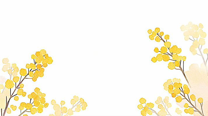 JPG 식물 디자인 꽃 감정 예술 줄기 컬러 백그라운드 일러스트 자연 수채화 미술 노란색 봄 흰색 그림 질감 화사함 산수유 국내일러스트 AI일러스트 AI콘텐츠 계절 컨셉 문화예술 생태계 파일형식