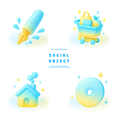 모양 도형 건물 쇼핑 3D 바구니 미술도구 디지털합성 파일형식 장바구니 주택 집모양 물감 원형 컬러 그래픽 디자인 그림 오브젝트 편집이미지 편집3D PSD 소셜네트워크