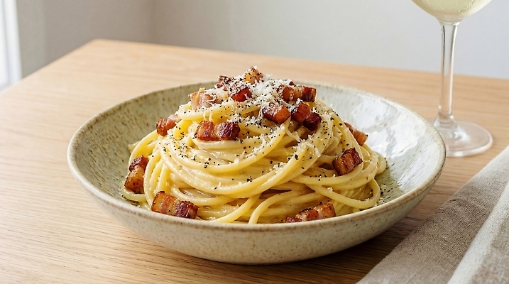 JPG 편집이미지 그릇 접시 음식 식탁 치즈 파스타 요리 사각형 주방 와인 식사 시간 면류 저녁 베이컨 크림파스타 편집실사 AI포토 AI콘텐츠 도형 식기 탁자 유제품 주류 서양음식 돼지고기 야간 CG 파일형식