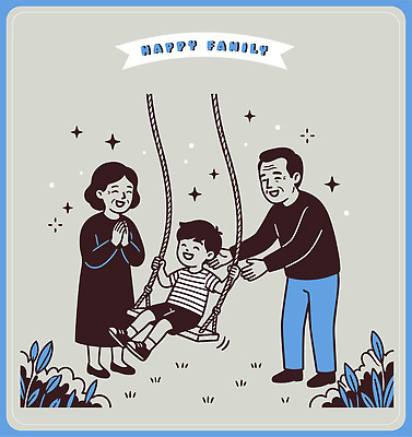 여자 노년 남자 감정 컨셉 가족 관계 표정 사람 테마파크 놀이기구 파일형식 벡터 어린이 부모 그네 놀이 즐거움 웃음 순간 행복 놀이공원 모션 교감 사랑 믿음 시소 소통 공간 시간 일러스트 국내일러스트 AI파일 할아버지 할머니