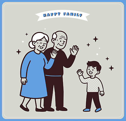 여자 노년 남자 감정 다수 컨셉 관계 표정 사람 신체부위 예절 파일형식 벡터 가족 손 웃음 어린이 할머니 할아버지 행복 순간 함께함 즐거움 친구 세대 여러명 인사 사랑 체험 모션 만남 일러스트 국내일러스트 AI파일