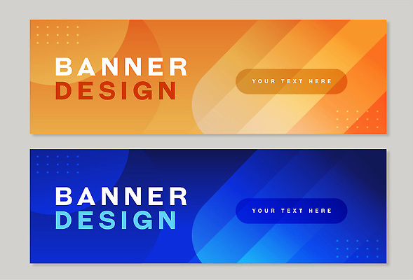도형 템플릿 배너 컬러 무늬 인터넷 가로 파일형식 벡터 디자인 그래픽 텍스트 디지털 마케팅 웹 직사각형 배너템플릿 AI파일 가로배너 추상 모던 파란색 주황색