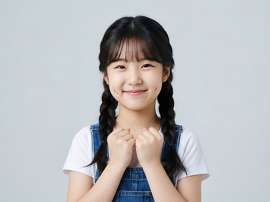 JPG 편집이미지 손 옷 여자 행복 어린이 백그라운드 모션 표정 미소 귀여움 파이팅 기쁨 기념사진 의료성형뷰티 편집실사 AI인물포토 AI콘텐츠 감정 컨셉 사람 신체부위 CG 파일형식 AI포토