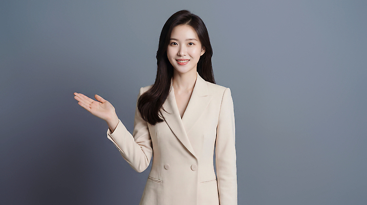 JPG 모델 편집이미지 옷 여자 백그라운드 모션 표정 대화 사람 정장 손짓 공간 인사 비즈니스우먼 목소리 소통 의료성형뷰티 스타일 편집실사 AI인물포토 AI콘텐츠 컨셉 비즈니스 말하기 예절 직장인 CG 파일형식 AI포토