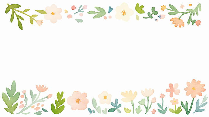 JPG 모양 식물 디자인 꽃 예술 컬러 백그라운드 잎 일러스트 자연 벽지 수채화 프레임 장식 봄 공간 테두리 그림 부드러움 카피스페이스 국내일러스트 AI일러스트 AI콘텐츠 계절 공백 감각 생태계 파일형식