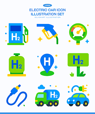 육상교통 자동차 환경 에너지 원소 충전 파일형식 벡터 전기자동차 수소 충전소 연료 위치 전기에너지 전선 디자인 그래픽 기술 AI파일 에코 친환경 수소자동차 일러스트 국내일러스트