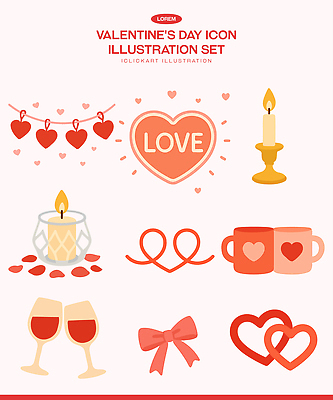 기념일 와인잔 일러스트 포장 촛불 화이트데이 발렌타인데이 사랑 이벤트 장식 컵 세트 축제 로맨틱 하트 축하 국내일러스트 AI파일 모양 식기 감정 컨셉 술잔 초 데이이벤트 파일형식 벡터