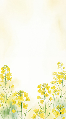 JPG 식물 계절 꽃 컬러 백그라운드 꽃밭 일러스트 자연 하늘 풍경 빛 농장 노란색 공간 유채 조화 유채밭 국내일러스트 AI일러스트 AI콘텐츠 밭 농업 생태계 파일형식