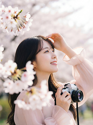 JPG 나무 편집이미지 여자 꽃 모션 자연 하늘 웃음 풍경 야외 일상 카메라 사진촬영 촬영 봄 벚꽃 봄소풍 편집실사 AI인물포토 AI콘텐츠 식물 계절 표정 사람 라이프 전자제품 소풍 CG 생태계 파일형식 AI포토