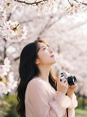 JPG 나무 편집이미지 공원 여자 행복 자연 하늘 날씨 풍경 카메라 봄 벚꽃 만개 봄소풍 뷰티풀 찍기 편집실사 AI인물포토 AI콘텐츠 식물 계절 공공시설 꽃 감정 모션 사람 전자제품 소풍 CG 생태계 파일형식 AI포토