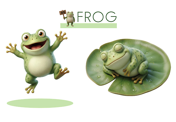 캐릭터 감정 동물캐릭터 컨셉 잎 모션 표정 개구리 양서류 3D 생태계 파일형식 나뭇잎 점프 놀기 앉기 자연 귀여움 동물 식물 환경 휴식 생명 그림 웃음 관찰 표현 즐거움 PSD 개구리캐릭터 3D캐릭터 편집이미지 편집3D