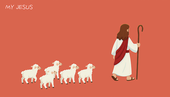 교육 아시아 종교 종교용품 포유류 모션 양 신_종교 파일형식 예수 동물 인도 걷기 백그라운드 이야기 그림 가르침 성경 성직자 양떼 전통 단순화된 사람 캐릭터 일러스트 국내일러스트 PSD