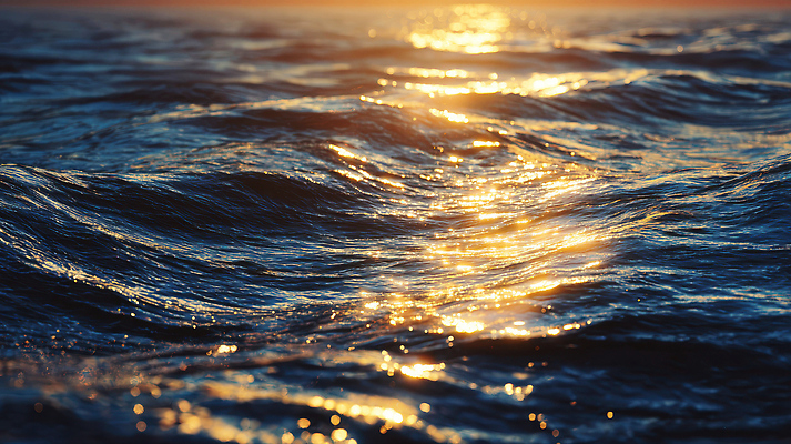 JPG 편집이미지 물결 바다 포즈 자연 풍경 해변 물 반짝임 태양 고요 일몰 시간 수면 편집실사 AI포토 AI콘텐츠 자연요소 모션 노을 CG 생태계 파일형식