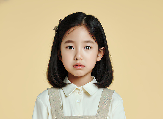 JPG 편집이미지 시선 옷 감정 어린이 포즈 실내 표정 소녀 카메라 촬영 단정 의료성형뷰티 단체사진 헤어액세사리 편집실사 AI인물포토 AI콘텐츠 여자 컨셉 장신구 사람 내부 장식 전자제품 CG 기념사진 파일형식 AI포토