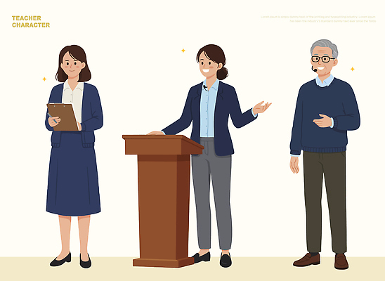 직업 문자 교육 학교 말하기 사람 교사 파일형식 벡터 발표 학생 무대 질문 교실 캐릭터 강의 대화 군중 학습 교수 의사소통 정보 참여 영어 일러스트 국내일러스트 AI파일 교탁