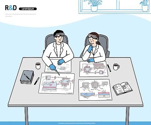 직업 커피 가구 컨셉 회사 비즈니스 문구용품 잔 건설업 실험 기술자 개발 파일형식 벡터 연구개발 프로젝트 토론 사무실 설계도 책상 협력 사람 창문 사무용품 커피잔 작업 기술 엔지니어 기계 아이디어 계획 회의 직장 일러스트 국내일러스트 AI파일 연구원 연구복