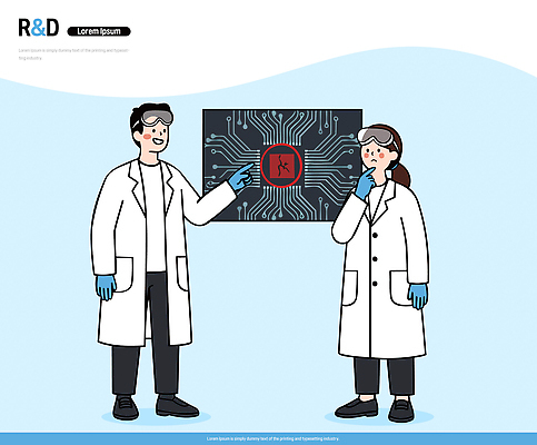 직업 과학 모션 실험 안전 사람 컴퓨터 장비 개발 학자 파일형식 벡터 과학자 실험실 회로판 설명 남자 여자 협력 기술 자료 연구개발 멀티미디어 진행 안전장비 소프트웨어 하드웨어 전자 일러스트 국내일러스트 AI파일 연구원 연구복