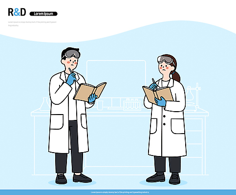 직업 과학 모션 문구용품 실험 안전 장비 개발 학자 파일형식 벡터 연구소 과학자 토론 기록 공책 문서 화학 생명과학 실험실 연구개발 자료 관찰 기술 실험기구 옷 안전장비 협력 일러스트 국내일러스트 AI파일 연구원 연구복