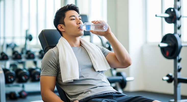 JPG 편집이미지 남자 건강 물 운동복 운동 운동기구 헬스 스트레칭 헬스장 웨이트트레이닝 유산소운동 수분섭취 의료성형뷰티 체형관리 편집실사 AI인물포토 AI콘텐츠 자연요소 옷 다이어트 사람 CG 파일형식 AI포토