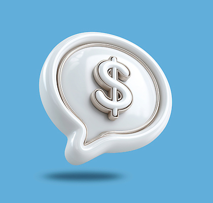 문자 컬러 컨셉 돈 경제 3D 파일형식 달러 기호 백그라운드 파란색 디자인 그래픽 표현 표시 소통 금융 상징 클립아트 편집이미지 PSD 말풍선 편집3D