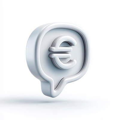 문자 컨셉 돈 모션 말하기 경제 3D 파일형식 유로 기호 말풍선 디자인 금융 통화 심볼 그래픽 대화 소통 표현 모양 편집이미지 PSD 편집3D