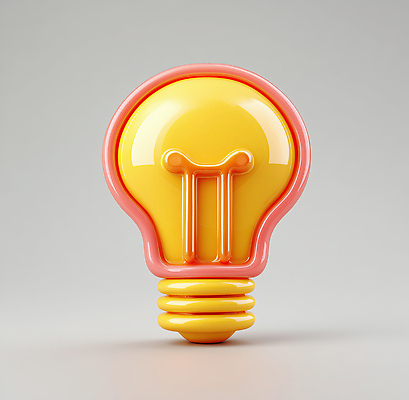 모양 PSD 편집이미지 디자인 분홍색 컬러 백그라운드 전구 조명 장식 노란색 모형 방 도구 구멍 오브젝트 편집3D 3D 파일형식