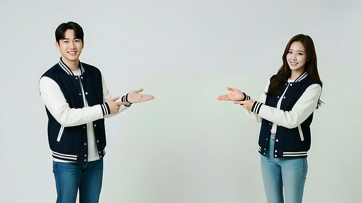 JPG 편집이미지 손 옷 여자 남자 포즈 백그라운드 모션 대학생라이프 표정 마주보기 캠퍼스라이프 펼침 소통 단순화된 의료성형뷰티 편집실사 AI인물포토 AI콘텐츠 라이프스타일 대학생 컨셉 사람 신체부위 CG 파일형식 AI포토