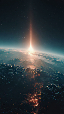 JPG 편집이미지 지구 컬러 자연 표면 풍경 빛 태양 우주 시간 지평선 장면 은하수 우주비행 이미지편집 AI컴퓨터그래픽 AI콘텐츠 자연요소 비행 생태계 파일형식