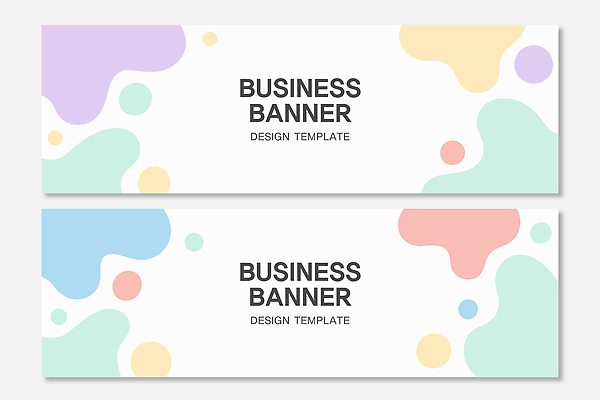 템플릿 배너 컬러 무늬 가로 세트 파일형식 벡터 비즈니스 디자인 그래픽 작업 텍스트 도형 모양 모던 마케팅 알림 온라인 배너템플릿 AI파일 배너세트 가로배너 현수막 파스텔톤 추상