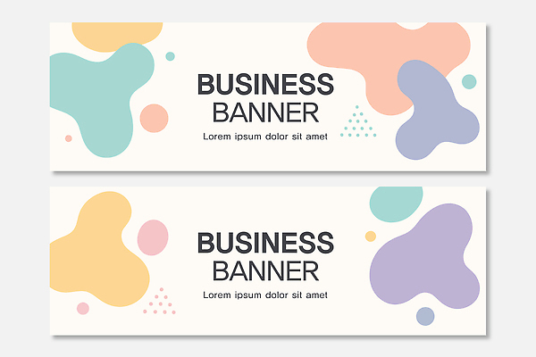 템플릿 배너 컬러 무늬 가로 세트 파일형식 벡터 비즈니스 디자인 패턴 모던 견본 알림 마케팅 그래픽 텍스트 클릭 배너템플릿 AI파일 배너세트 가로배너 현수막 파스텔톤 추상