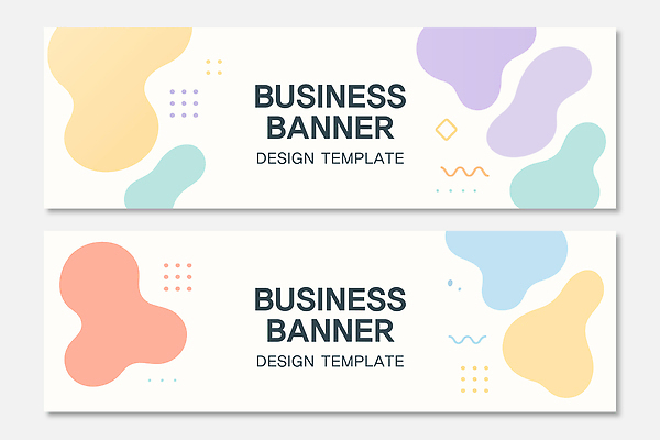 템플릿 배너 컬러 무늬 가로 세트 파일형식 벡터 비즈니스 디자인 추상 도형 정보 전달 그래픽 마케팅 알림 백그라운드 홈페이지 배너템플릿 AI파일 배너세트 가로배너 현수막 파스텔톤