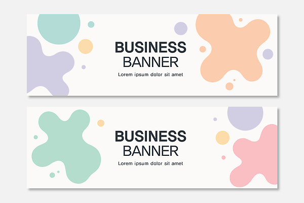 템플릿 배너 컬러 무늬 가로 세트 파일형식 벡터 디자인 도형 비즈니스 그래픽 텍스트 백그라운드 모양 마케팅 알림 홈페이지 소셜미디어 온라인 배너템플릿 AI파일 배너세트 가로배너 현수막 파스텔톤 추상
