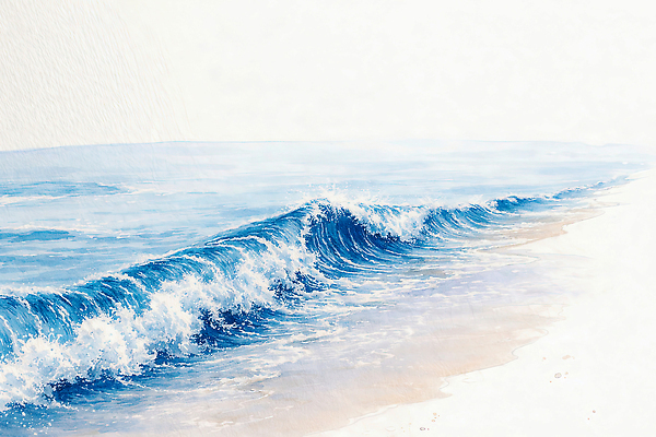 JPG 물결 모래 파도 바다 일러스트 자연 하늘 따뜻함 풍경 해변 여름 일출 일몰 거품 조용 수심 청명 수평선 국내일러스트 AI일러스트 AI콘텐츠 계절 노을 생태계 파일형식