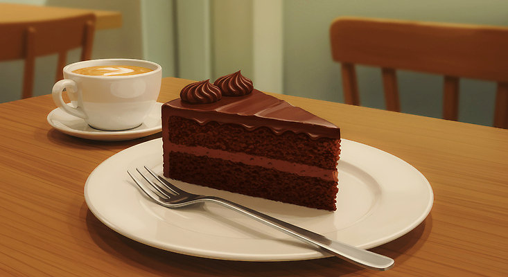 JPG 나무 커피 음료 음식 조각 포크 일러스트 탁자 휴식 디저트 따뜻함 케이크 초콜릿 카페 시간 가장자리 달콤 즐거움 심플 한조각 국내일러스트 AI일러스트 AI콘텐츠 식물 1 식기 감정 가구 컨셉 상점 둘레 맛 파일형식