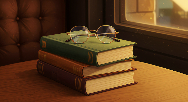 JPG 교육 문화 안경 일러스트 탁자 휴식 조명 아이디어 사람 생활 장식 책 학습 독서 공간 방 교양 분위기 집중 오브젝트 오후 국내일러스트 AI일러스트 AI콘텐츠 잡화 가구 컨셉 파일형식