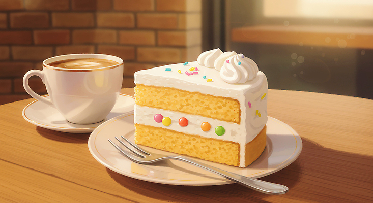 JPG 커피 음료 음식 조각 일러스트 탁자 휴식 디저트 대화 친구 과자 케이크 카페 맛 크림 즐거움 생크림 색소 오후 단짠 국내일러스트 AI일러스트 AI콘텐츠 감정 가구 컨셉 관계 말하기 상점 합성어 파일형식