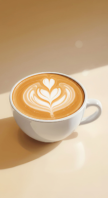 JPG 커피 음료 일러스트 휴식 디저트 따뜻함 컵 카페 우유 원두 금색 맛 설탕 크림 그림 향기 바리스타 라떼 오후 카페인 맛있는 국내일러스트 AI일러스트 AI콘텐츠 직업 식기 음식 컬러 컨셉 유제품 상점 냄새 파일형식