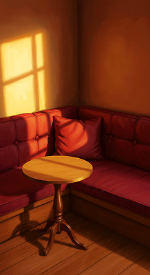 JPG 나무 디자인 컬러 가구 일러스트 창문 탁자 조명 일상 인테리어 소파 햇빛 공간 방 편안함 작음 오후 환기 국내일러스트 AI일러스트 AI콘텐츠 식물 생활용품 의자 라이프 태양 감각 크기 파일형식