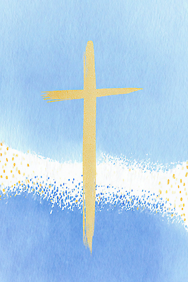 JPG 디자인 감정 기독교 종교 물결 예술 상징 컬러 백그라운드 십자가 무늬 일러스트 금색 표현 배열 그림 소재 청록색 국내일러스트 AI일러스트 AI콘텐츠 파일형식