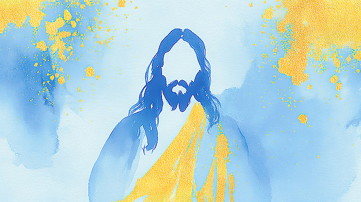 JPG 모양 디자인 기독교 예술 컬러 백그라운드 일러스트 수채화 사람 물감 감상 표현 예수 묘사 그림 작품 색감 창작 국내일러스트 AI일러스트 AI콘텐츠 종교 미술 미술도구 신_종교 파일형식