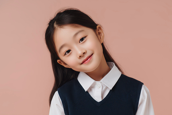 JPG 편집이미지 응시 교복 어린이 분홍색 백그라운드 셔츠 표정 초등학교 미소 카메라 검은색 흰색 최고 초상화 의료성형뷰티 단체사진 편집실사 AI인물포토 AI콘텐츠 시선 옷 컬러 상의 학교 사람 전자제품 CG 그림 기념사진 파일형식 AI포토