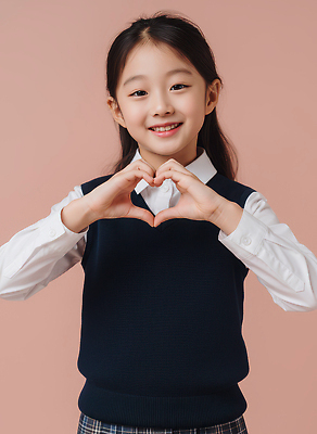 JPG 편집이미지 손 여학생 교복 어린이 포즈 백그라운드 학교 가족 초등학교 미소 웃음 친구 학습 하트 일과 베이지색 의료성형뷰티 편집실사 AI인물포토 AI콘텐츠 모양 학생 옷 여자 교육 컬러 관계 표정 사람 신체부위 CG 파일형식 AI포토